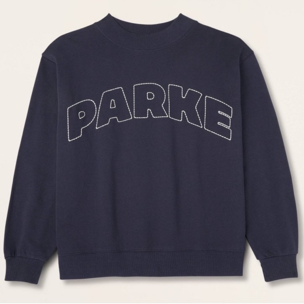 Parke x Target Mockneck Pullover Sweatshirt with Stitched Logo size XXS/XS NWT